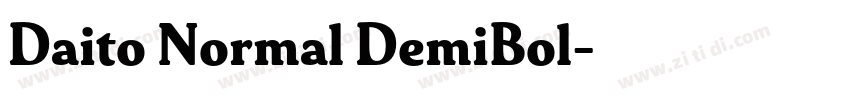Daito Normal DemiBol字体转换